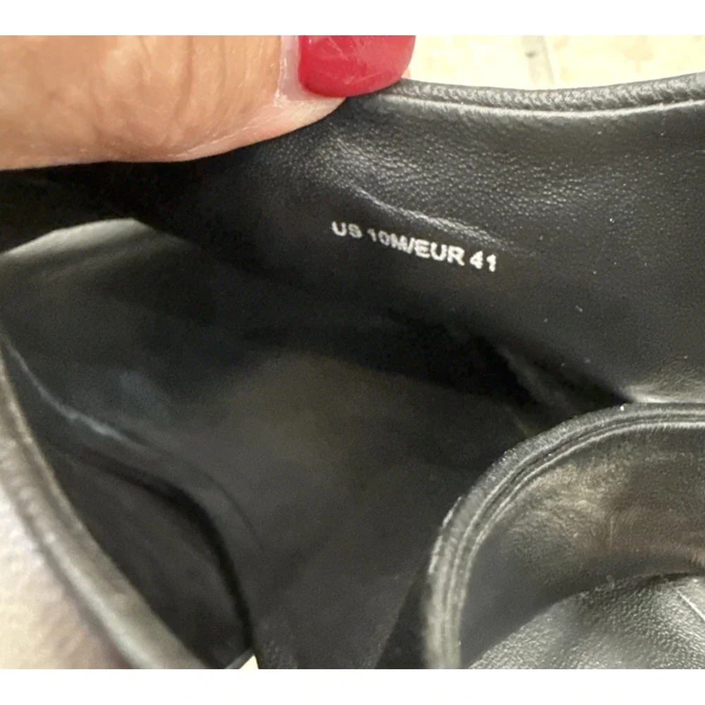 Vince Niara Block Heel Slingback Sandal Black size 10M/ 41 Comfort Career Preppy